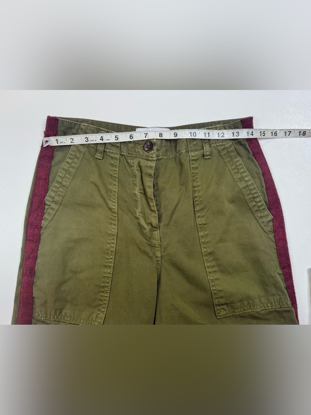 Zara “The Worker Straight “ Olive Wide-Leg Pants Womens Size 4 - Picture 4 of 8